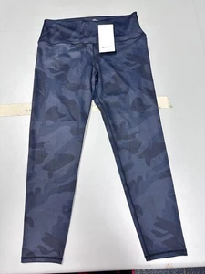 Lululemon Swiftly Tech SS Crew Legging Women's Size 12 Dark Blue w Black/Blue - Picture 1 of 12