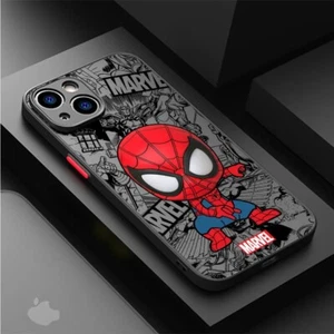 Coque silicone antichoc pour iPhone 15 14 13 12 11 dessin animé - Photo 1 sur 15