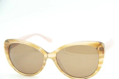 ISAAC MIZRAHI IM 30228 BR BROWN HORN PINK AUTHENTIC FRAMES SUNGLASSES 56-16 - Image 1 of 4