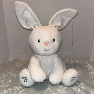 BABY GUND Flora The Bunny Peek A Boo Talks Sings Play Interactive Learning Toy - Picture 1 of 5