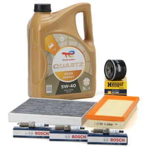 Filterset + 5L TOTAL Motoröl + 3x BOSCH Zündkerze für SMART FORTWO (451) 1.0 - Bild 1 von 6
