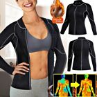 Women Hot Sweat Weight Loss Shirt Neoprene Body Shaper Sauna Jacket Suit Workout
