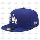 New Era LA Dodgers 7x CROWN CHAMPS Royal Grey 59Fifty 5950 Patch Fitted Cap Hat