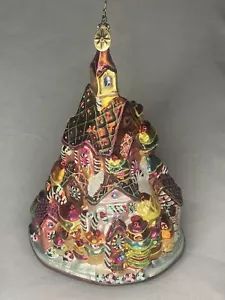 christopher radko ornaments Ginger Bread Lane Village Tree Rare - Picture 1 of 6