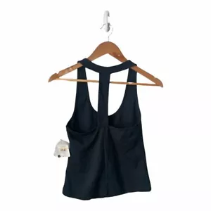 Free People Hang Out Henley Black T Back Tank Top Small - Picture 1 of 2