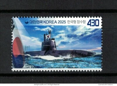 COREA DEL SUR 2025 KOREA SUBMARINE COMP. JUEGO DE 1 SELLO COMO NUEVO MNH SIN ... - Imagen 1 de 4