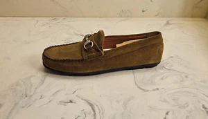 New! Allen Edmonds 'Sebastian' Bit Loafers Green Suede Mens 10.5 D MSRP $325 - Picture 1 of 12