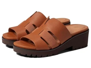 Gentle Souls by Kenneth Cole Anja Damen 10 braune Leder-Pantoletten Sandalen RHS4792 - Bild 1 von 8