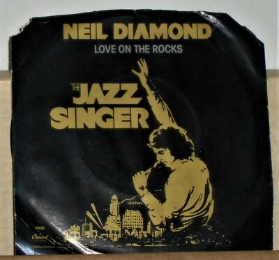 Neil Diamond – Love On The Rocks - 1980 45 Single Record Excellent - Image 1 of 2