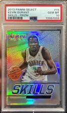 2013-14 Panini Select Kevin Durant Skills Silver Card #15 PSA 10 Gem Mint