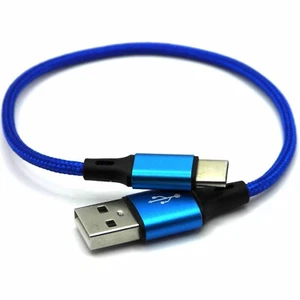 Short USB-C Charger Cable 0.7FT | Type-C to USB-A Fast Charging Cord for Android - Picture 1 of 17
