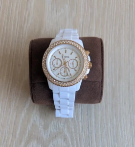 Fossil CH-2716 Damenuhr Stella Quarz weiß Kunststoff gemedet Tag Datum 42mm - Bild 1 von 16