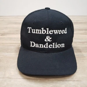 Vintage Tumbleweed & Dandelion Hat Cap Strap Back Spell out Logo Navy Adjustable - Picture 1 of 7