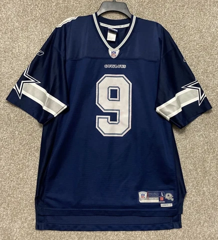 Reebok Authentic Dallas Cowboys Tony Romo Football Jersey Mens Size Large Cover