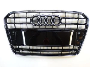 Original Audi A5 S5 Kühlergrill schwarz glänzend mit Chromrand - 8T0853651H T94 - Afbeelding 1 van 1