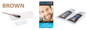๐ Color For Him Mens Facial Hair Dye Mustache Beard Brush BROWN - Picture 1 of 3