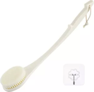 Body Brush Back Scrubber, 17 in Never Mold Back Brush Long Handle for Shower, Ex - Picture 1 of 7