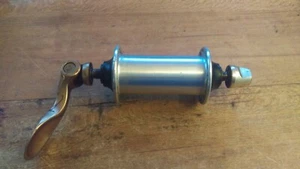 Vintage Unbranded 32 h Front Hub + Quick Release 80s 90s MTB Gravel Touring  - Picture 1 of 8