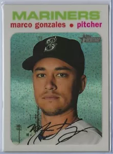 2020 Topps Heritage White refractor THC94 Marco Gonzales 65/71 Mariners - Picture 1 of 1