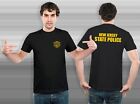 New jersey state police new - Custom Men's Black T-Shirt Tee