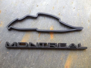Arte de pared de pista de circuito impreso en 3D Montreal Canadá F1 - Scuderia GP - Imagen 1 de 2