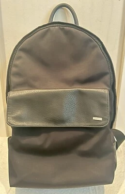 CALVIN KLEIN - Unisex Backpack - BLACK Nylon With Leather- Excellent Condition - Image 1 of 4