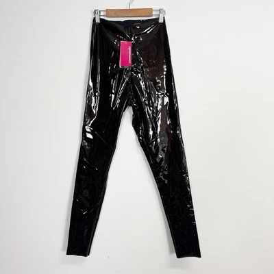 Commando Leggings Womens Small Black Faux Patent Leather Stretch Pants NWT $98 - Image 1 of 4