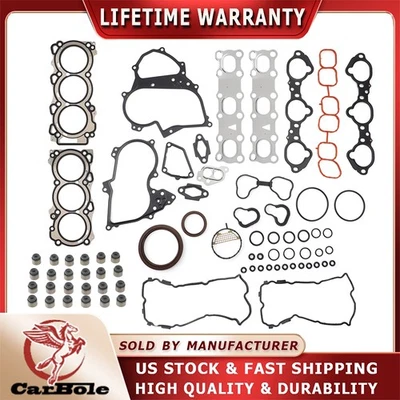 Juego de juntas de culata para Nissan Altima Máxima Murano Quest 2007-2020 3,5 L DOHC VQ35DE Foto 1 de 4