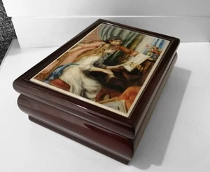 Joyero musical Renoir para niñas en el piano piel afinadora Elise Beethoven raro - Imagen 1 de 13