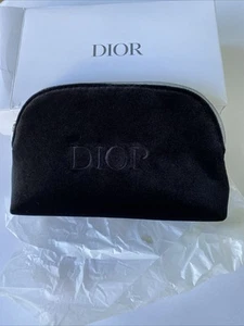 DIOR Beauty Black Velvet Makeup Bag Cosmetics Pouch New In Box - Picture 1 of 5