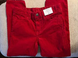 Boys or Girls H&M Red Corduroy Pants, 6x, Slim Fit, NWT, Festive Holiday Color - Picture 1 of 4