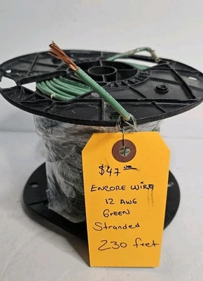 #12awg Stranded Wire THHN/THWN 600V Green  230 ft - Image 1 of 4