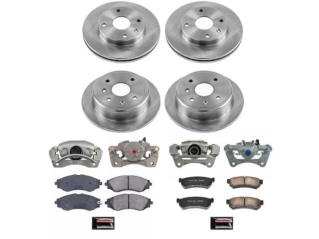 Kit de pastillas de freno y rotor delanteras y traseras para 07-08 Suzuki Forenza Reno GY79Y1 Foto 1 de 1