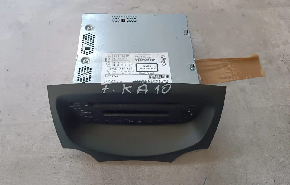 AUTORADIO PER FORD Ka Serie (CCU) 7354765220 (08>18) - Immagine 1 di 1
