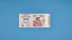 Biglietto Charlotte 500 1990 Stub Davey Allison Win Vintage NASCAR Ticket Stub  - Foto 1 di 3