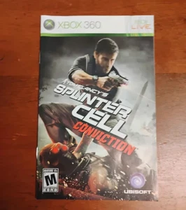 Tom Clancy's Splinter Cell: Conviction (Microsoft Xbox 360, 2010) solo manual - Imagen 1 de 1