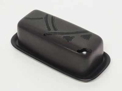 De colección ~ PFALTZGRAFF ~ Sol de Medianoche ~ Plato de Mantequilla de Gres Negro con Tapa ~ Usado en Excelente Condición Foto 1 de 4