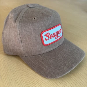 Gorra Seager Tío Bill Cáñamo Marrón Tostado Logo Parche Exterior A Presión Trasera Nueva Sin Etiquetas - Imagen 1 de 8