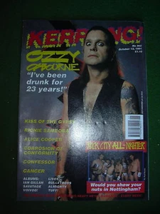 KERRANG 362 OZZY KISS OF THE GYPSY SAMBORA ALICE COOPER - Imagen 1 de 1