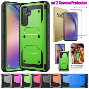 For Samsung Galaxy S23 FE Case Shockproof Rugged Back Phone Cover Tempered Glass - Picture 1 of 97