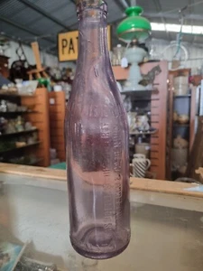 Early 1900s Leggo's Of Bendigo Amethyst Sauce Bottle - Picture 1 of 11