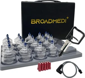 Professional Cupping Therapy Set, 19 Vacuum Cups Kit Cupping Set for Massage NEW - Picture 1 of 6