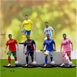 RONALDO CR7 MESSI Action Figure Football Stars Model Doll Toy Gift NEW FIFA - Picture 1 of 6