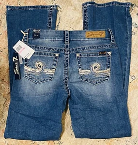 Seven7 Womens Jeans Size 6 Boot Cut Sequin Pockets RN 109890 Seven 7 - Picture 1 of 4