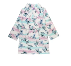 Disney Lilo and Stitch Girls Super Soft Plush Wrap Robe Size 6 New W Tags - Picture 1 of 4