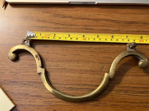 vintage Brass furniture handle. 9 x 4. spacing on screws 7 inches - Picture 1 of 2