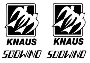 Knaus Südwind 4x Wohnmobil Camper Aufkleber Wohnwagen Caravan Aufkleber,.. - Afbeelding 1 van 2