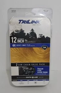 TriLink S44 12" paquete de 2 eslabones de transmisión de cadena de sierra 15044X2TLW calibre .050” NUEVO - Imagen 1 de 4