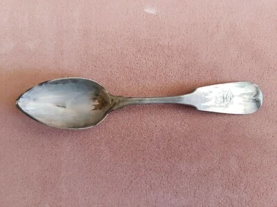 ANTIQUE COLLECTABLE 6" * PARKER * COIN SILVER (90%) TEA SPOON - MONO - Image 1 of 4