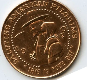 Mardi Gras Doubloon Pete Fountain Half/Fast Walking Club 1970 Aluminum Gold - Picture 1 of 2